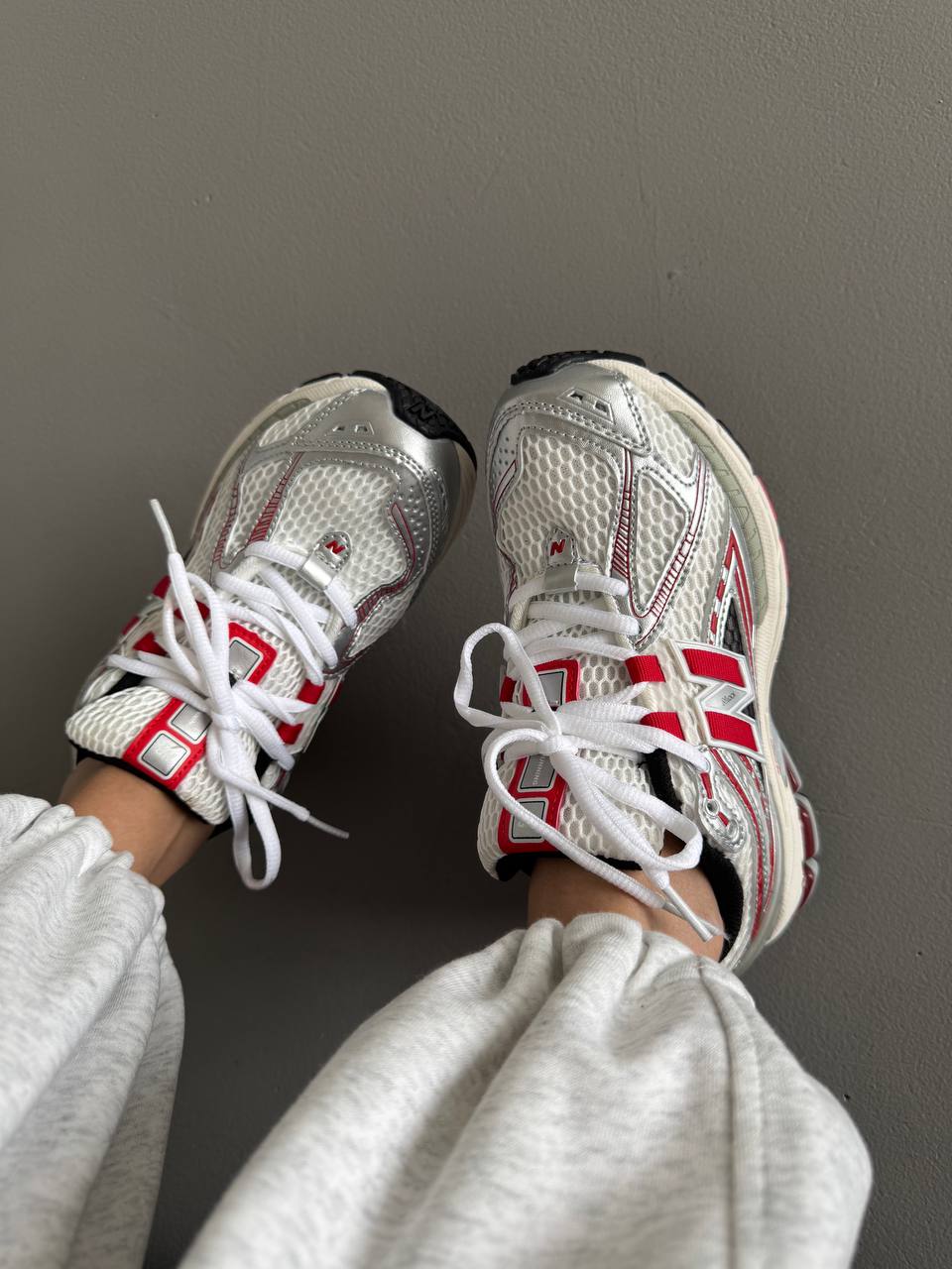 New Balance 1906R Silver Classic Crimson - oceanhype - 
