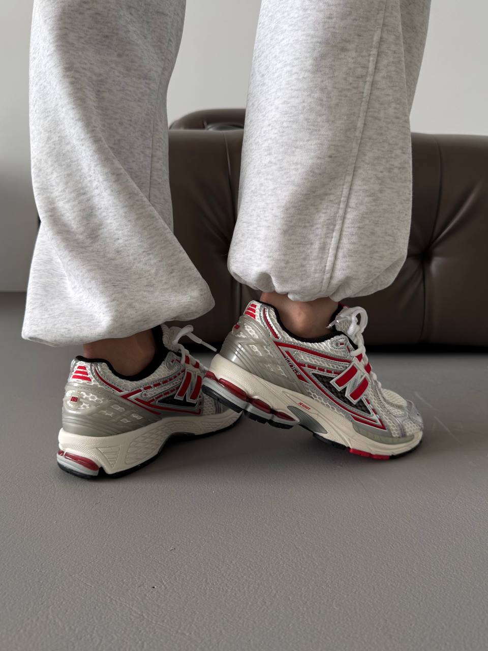 New Balance 1906R Silver Classic Crimson - oceanhype - 