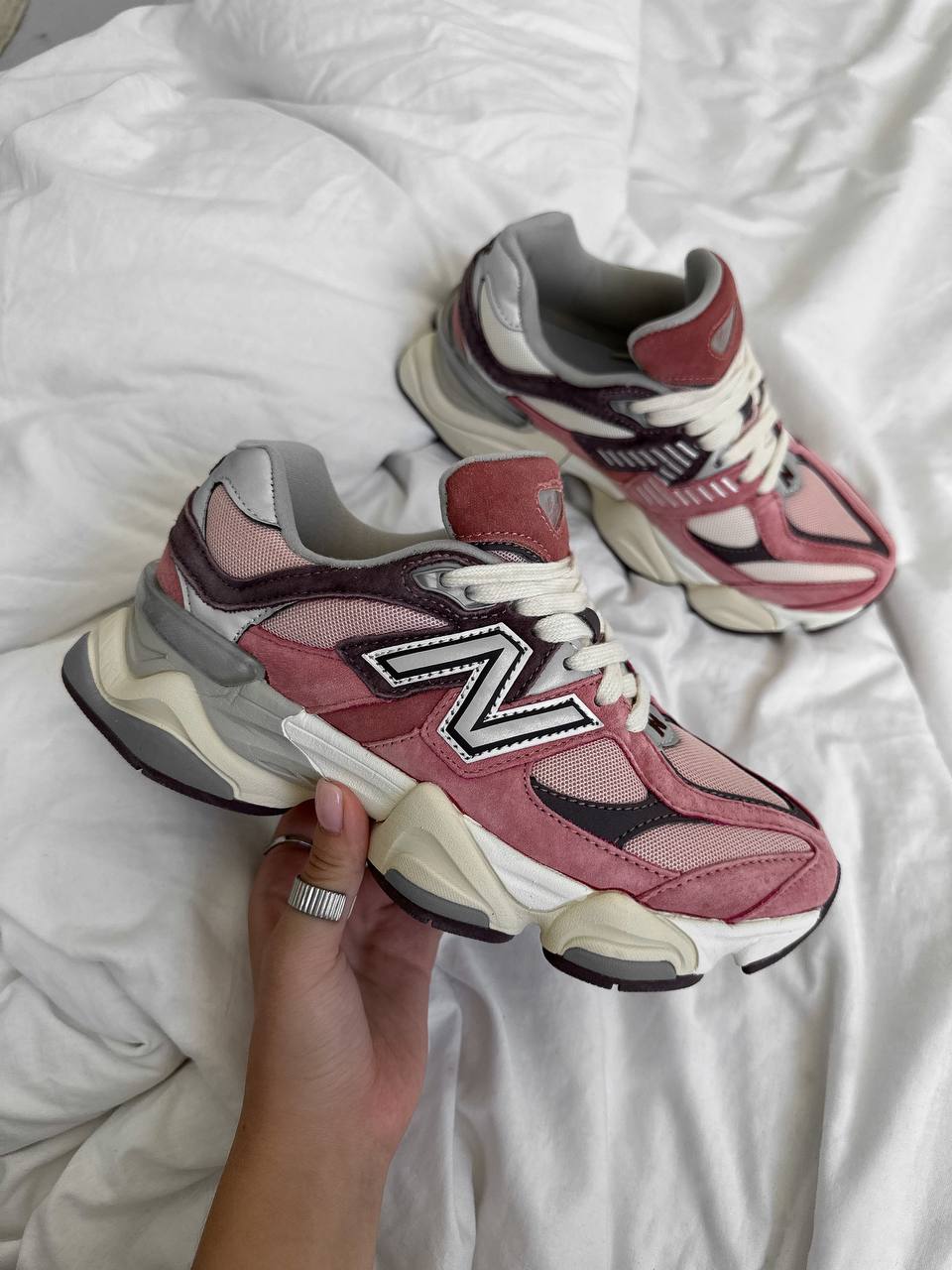 New Balance 9060 Cherry Blossom Pack Mineral Red - oceanhype - 