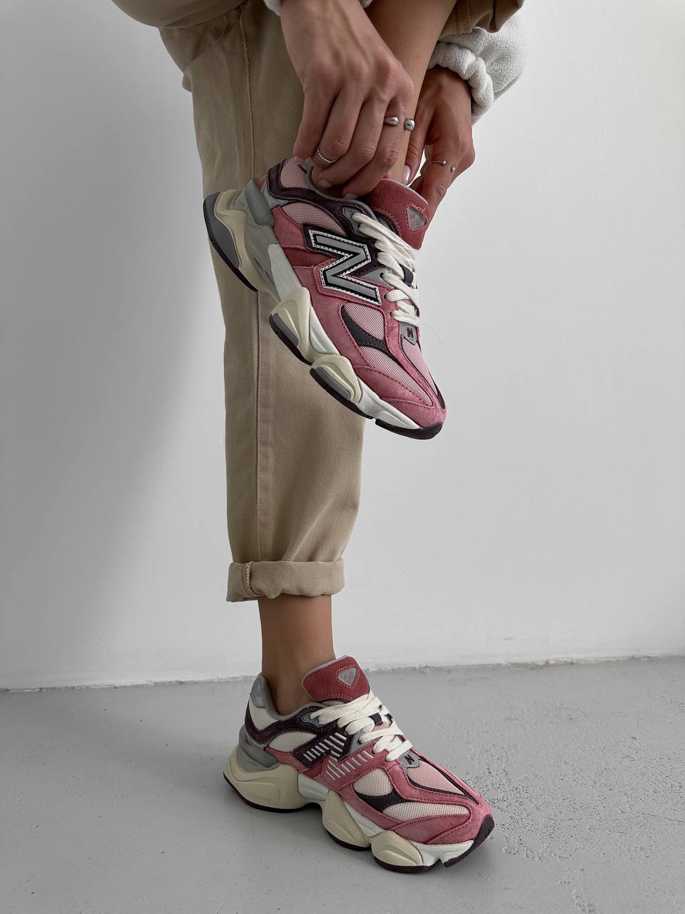 New Balance 9060 Cherry Blossom Pack Mineral Red - oceanhype - 