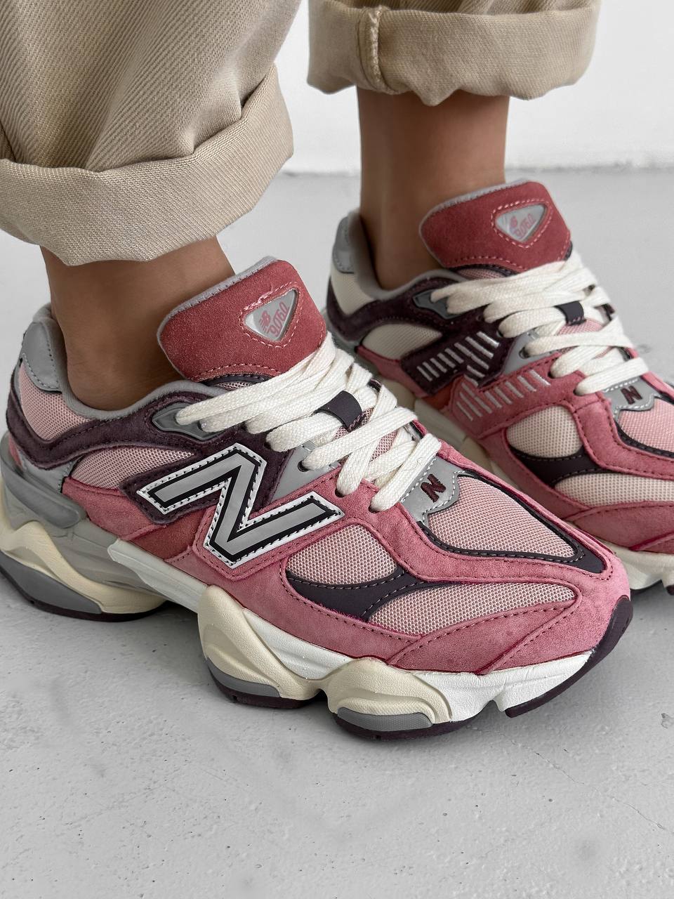 New Balance 9060 Cherry Blossom Pack Mineral Red - oceanhype - 