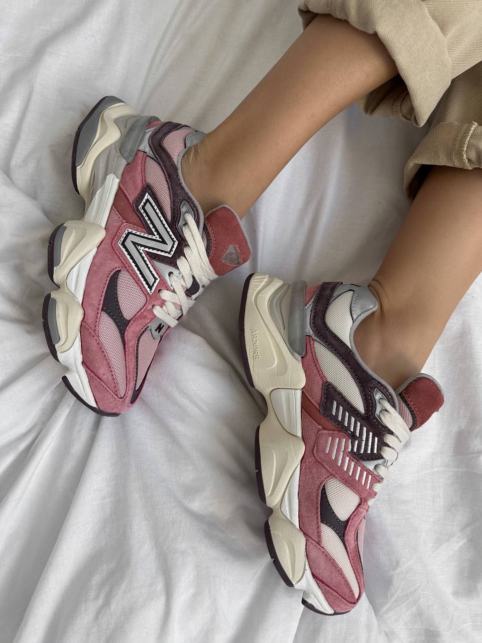 New Balance 9060 Cherry Blossom Pack Mineral Red - oceanhype - 