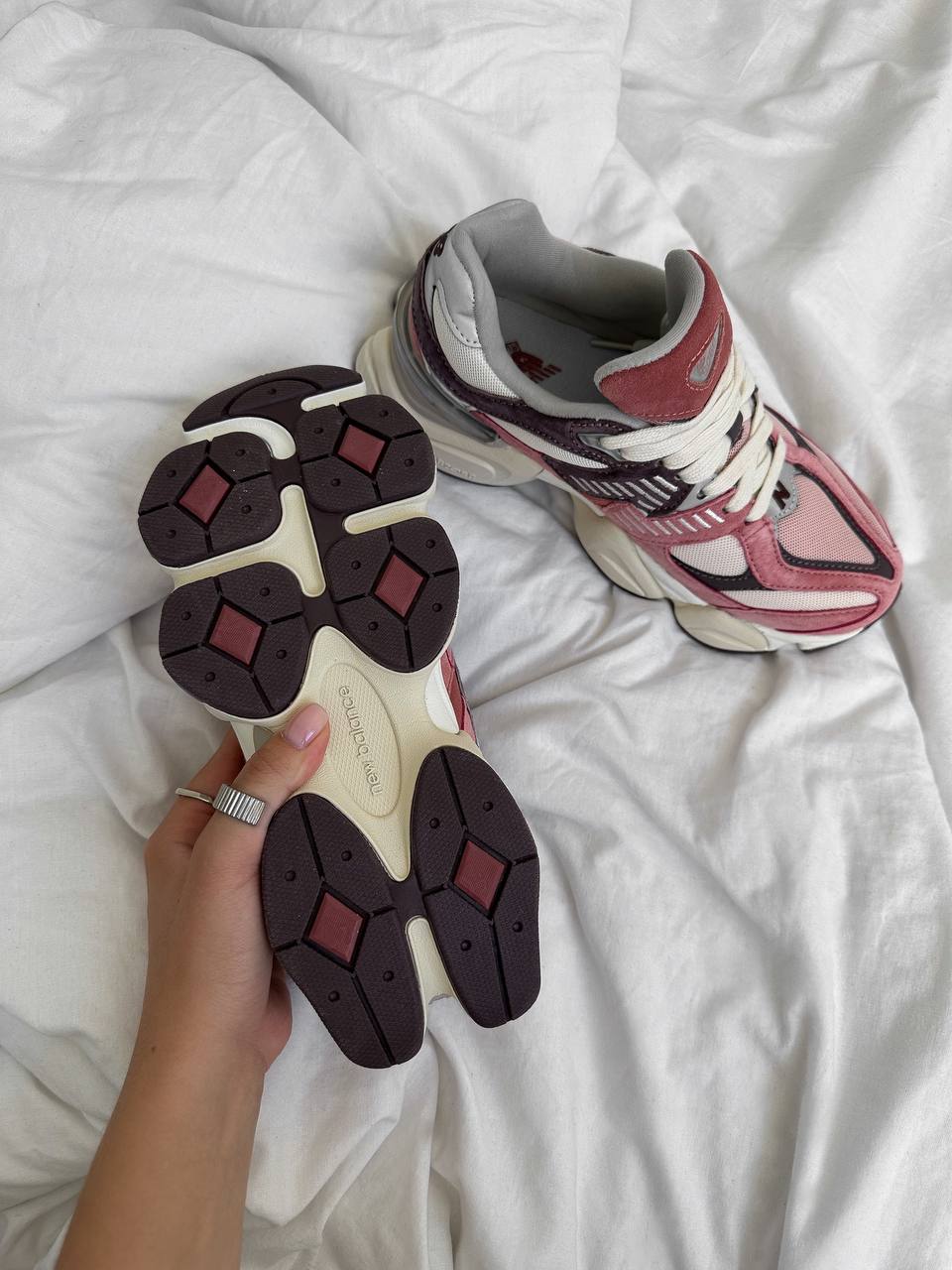 New Balance 9060 Cherry Blossom Pack Mineral Red - oceanhype - 