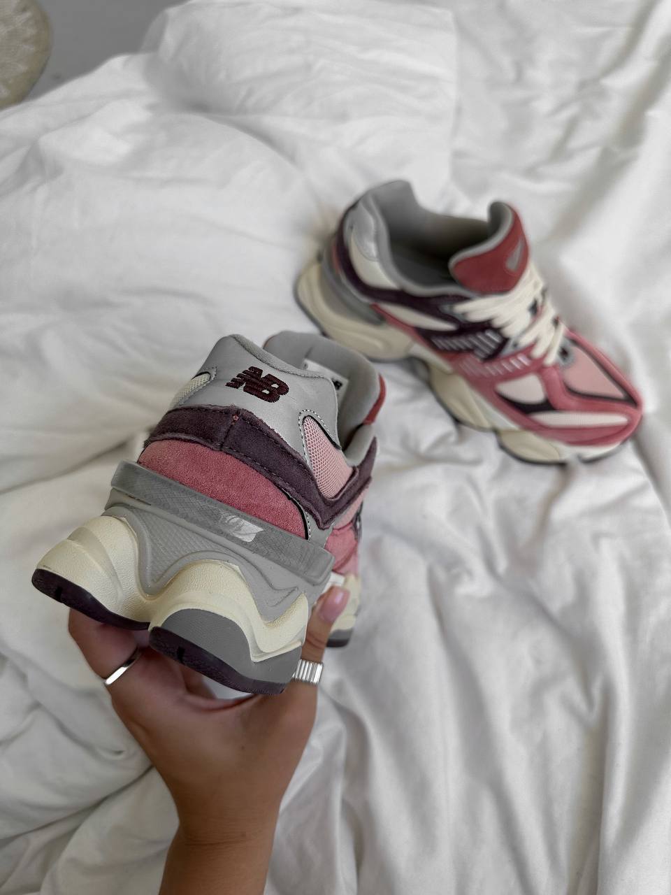 New Balance 9060 Cherry Blossom Pack Mineral Red - oceanhype - 