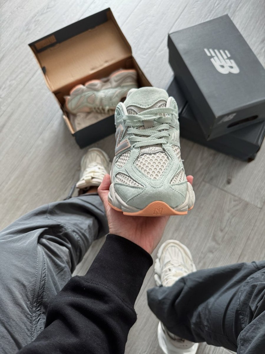 New Balance 9060 x The Whitaker Group Missing Pieces Pack Silver Moss Green - oceanhype - 