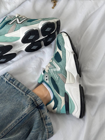 New Balance 9060 Green Cream - oceanhype - 