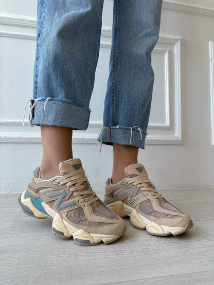 New Balance 9060 Ivory Cream Pink Sand - oceanhype - 