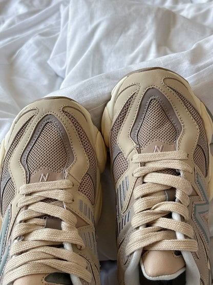 New Balance 9060 Ivory Cream Pink Sand - oceanhype - 