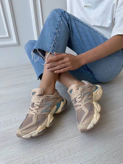 New Balance 9060 Ivory Cream Pink Sand - oceanhype - 