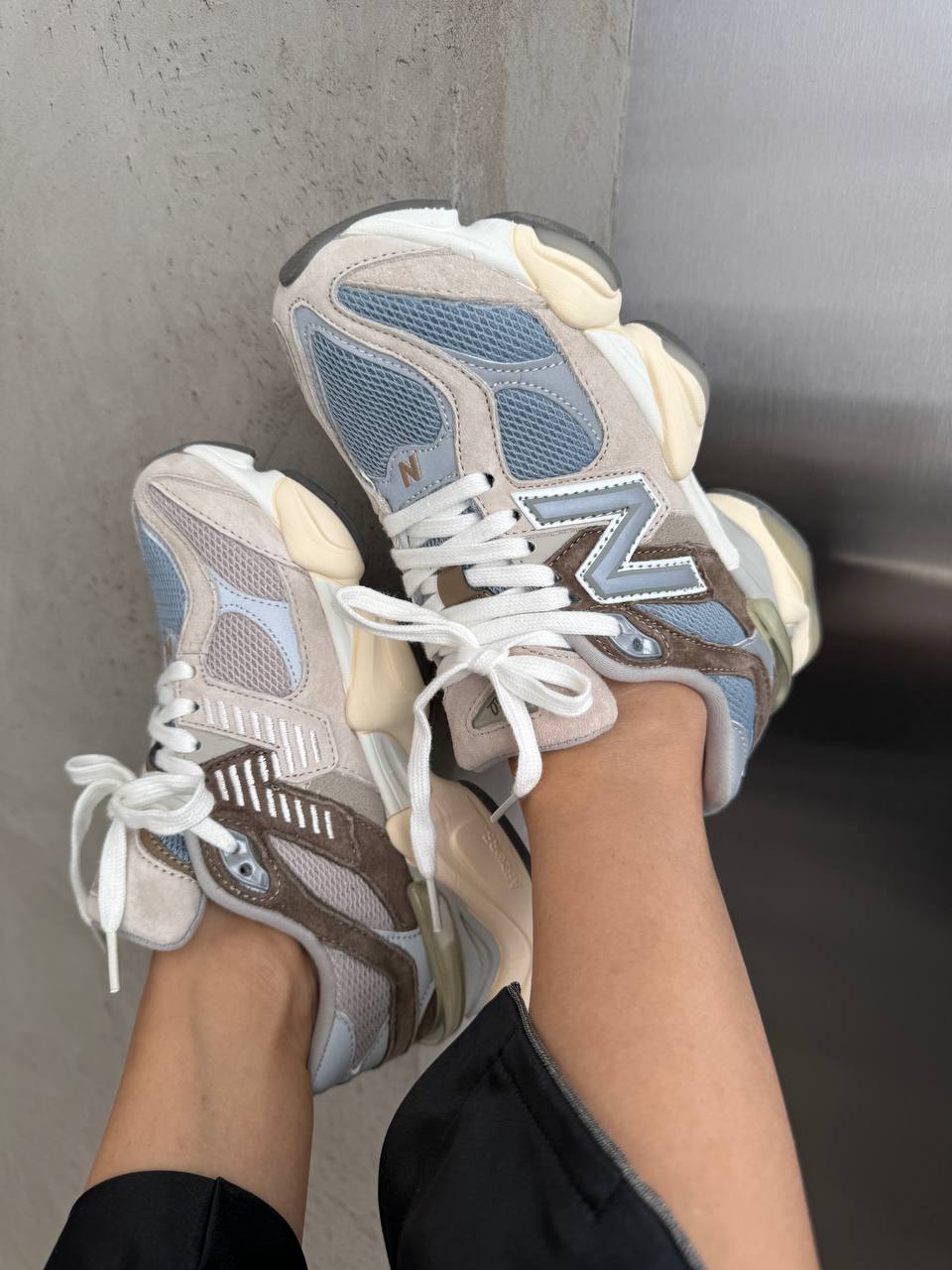 New Balance 9060 Cherry Blossom Pack Mushroom - oceanhype - 