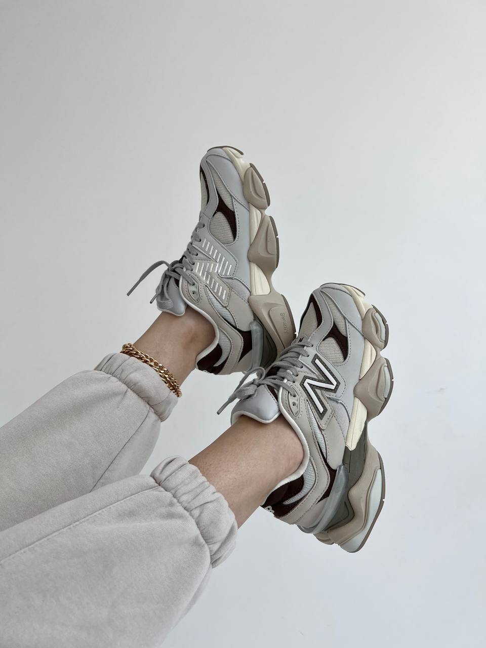 New Balance 9060 Grey matter Timberwolf Covert green - oceanhype - 