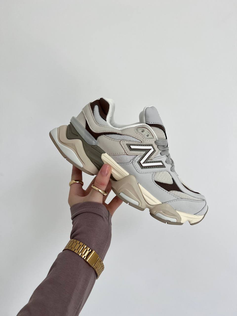 New Balance 9060 Grey matter Timberwolf Covert green - oceanhype - 