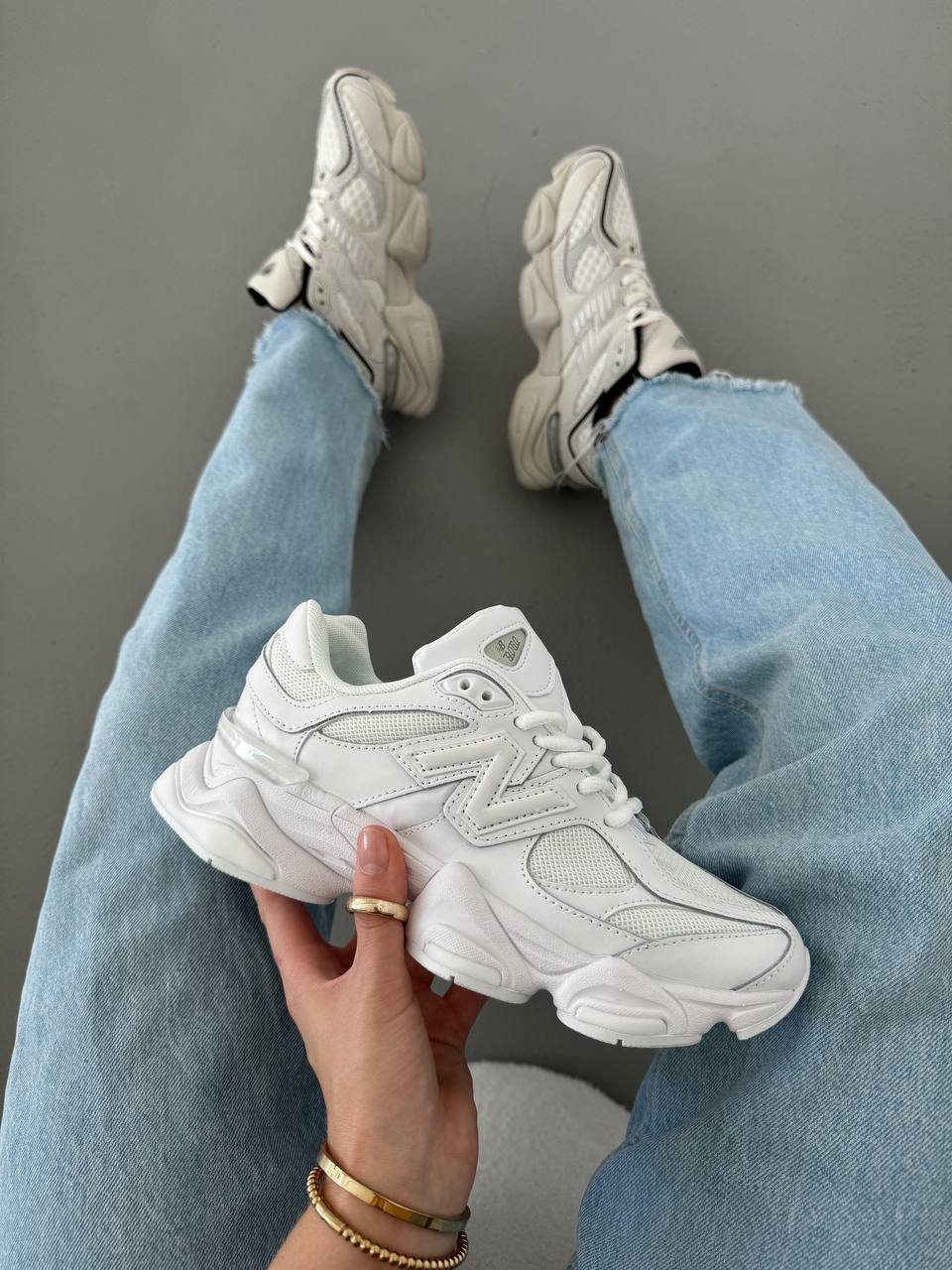 New Balance 9060 Triple White - oceanhype - 