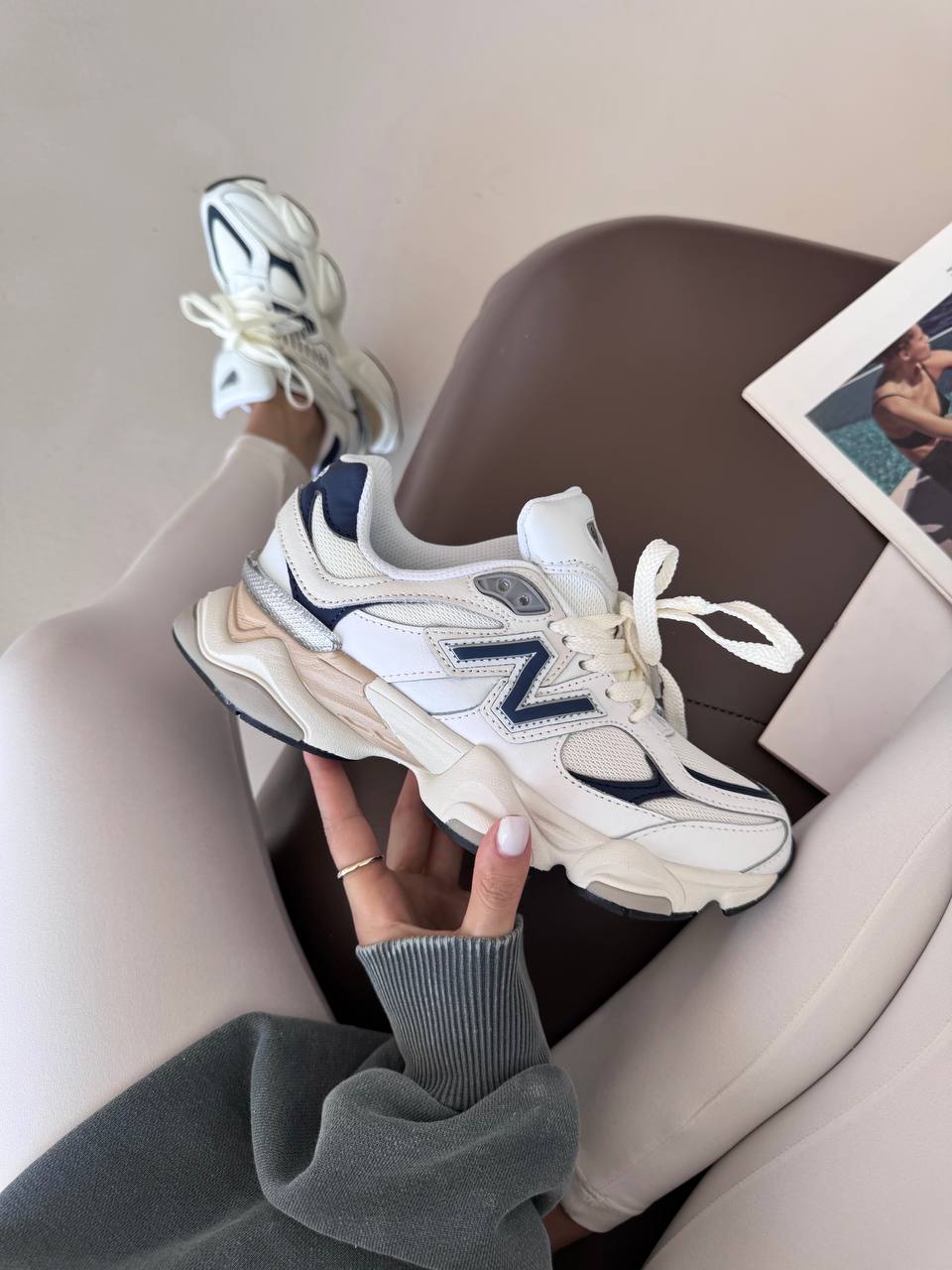 New Balance 9060 White Navy - oceanhype - 