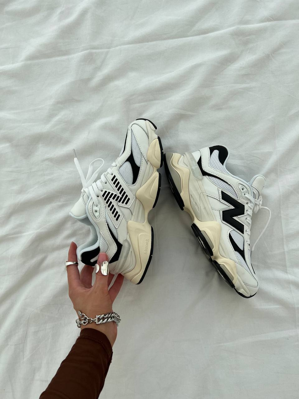 New Balance 9060 White Black - oceanhype - 