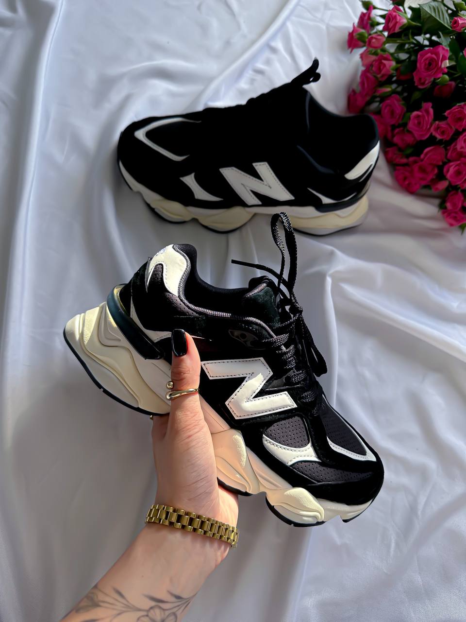 New Balance 9060 Black White - oceanhype - 