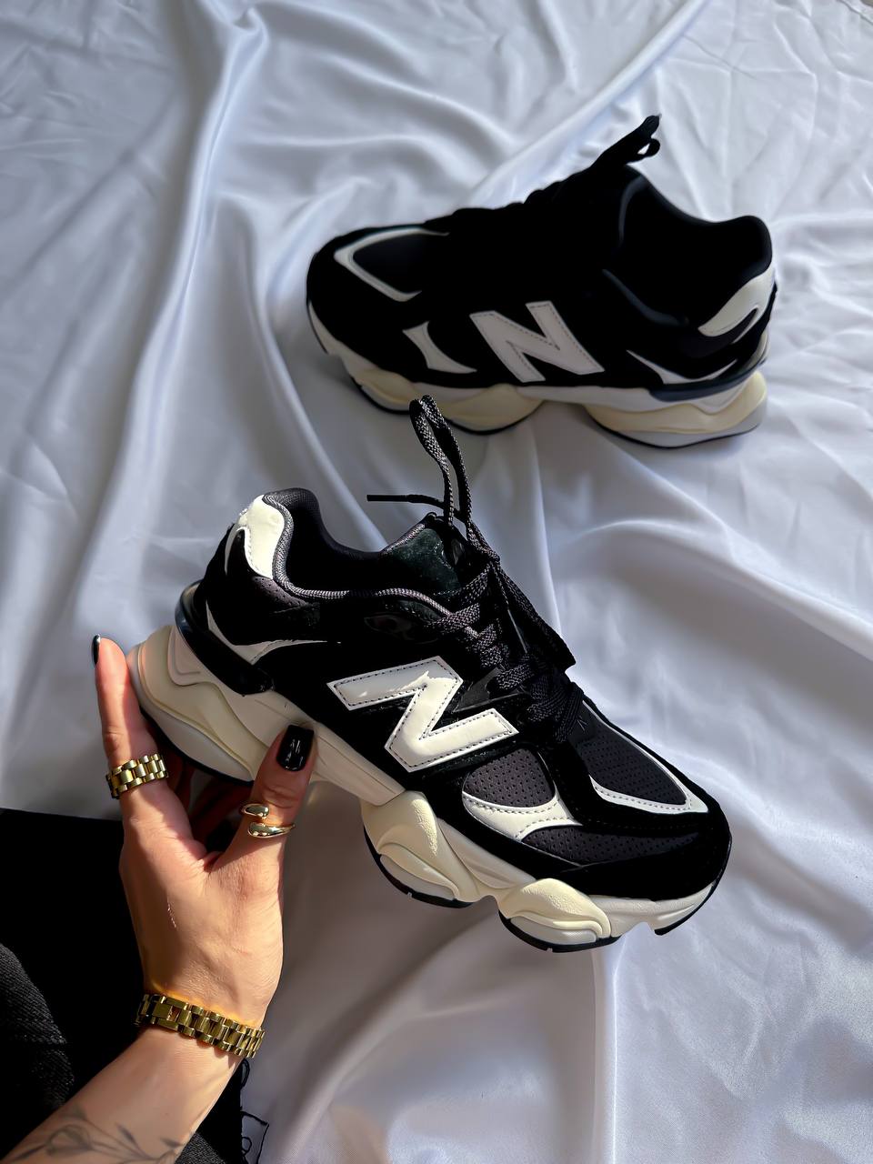 New Balance 9060 Black White - oceanhype - 