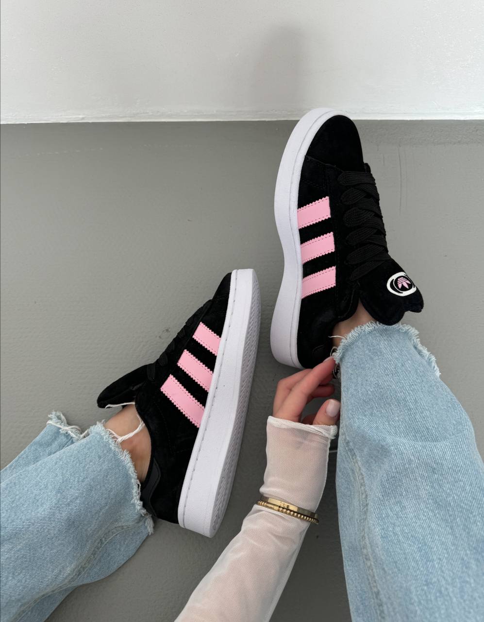Adidas Campus Black Pink White - oceanhype - 