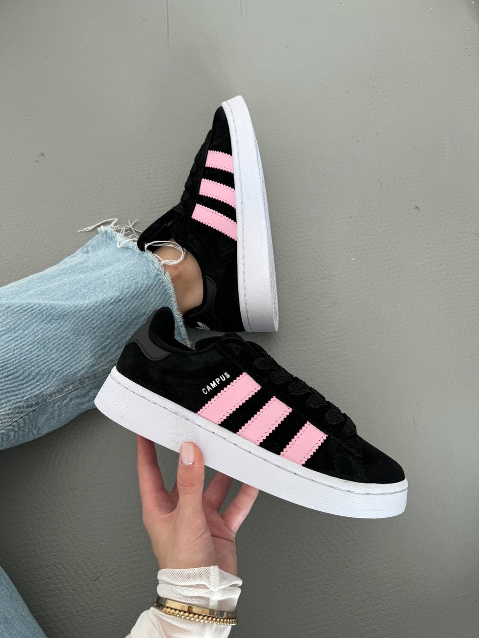 Adidas Campus Black Pink White - oceanhype - 