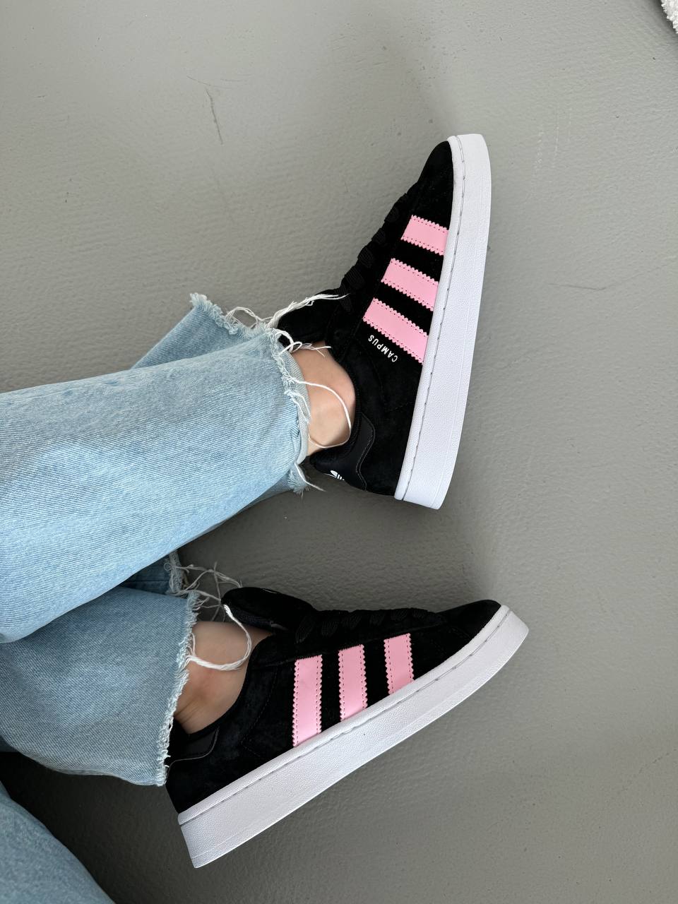 Adidas Campus Black Pink White - oceanhype - 