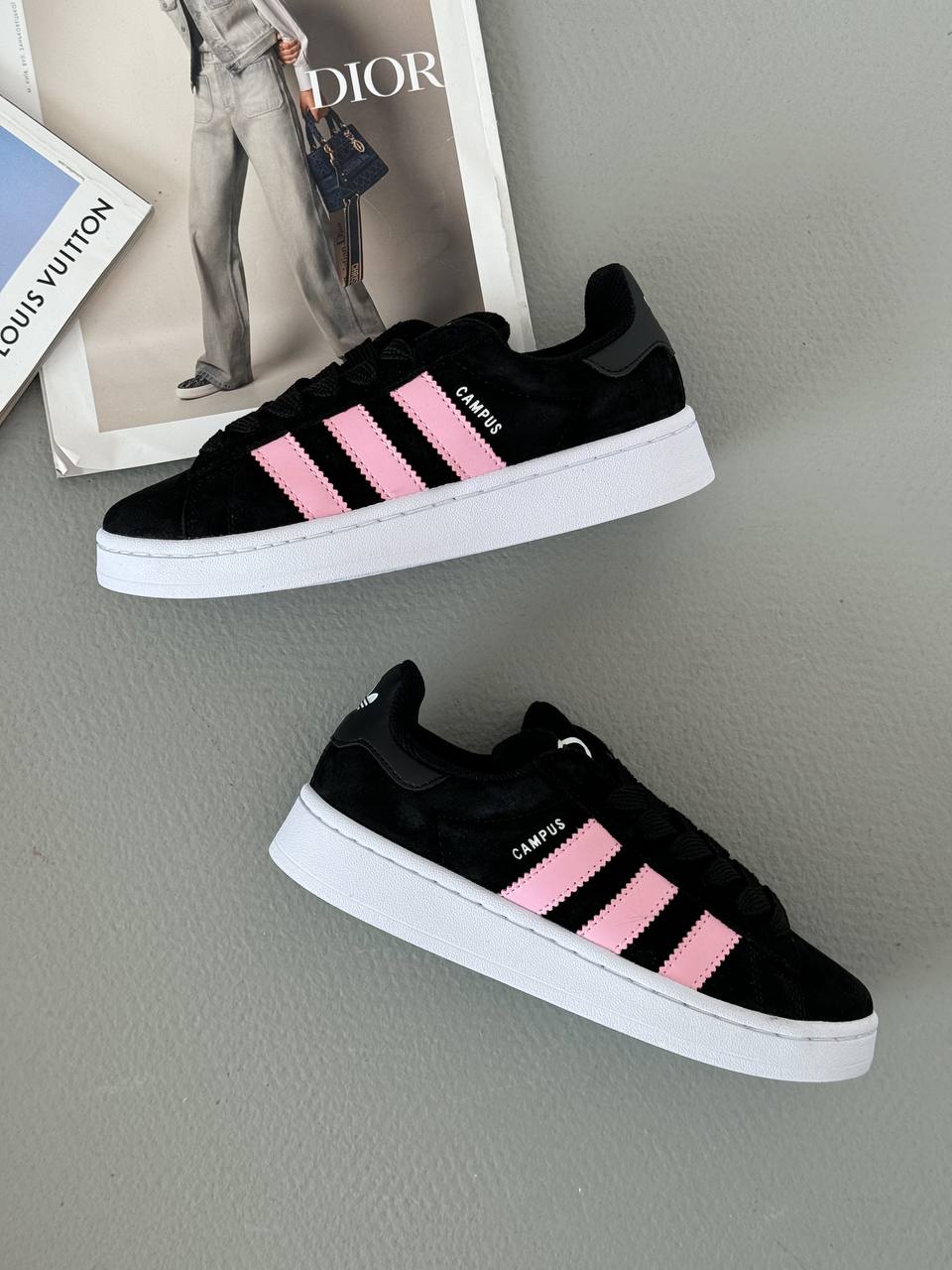 Adidas Campus Black Pink White - oceanhype - 