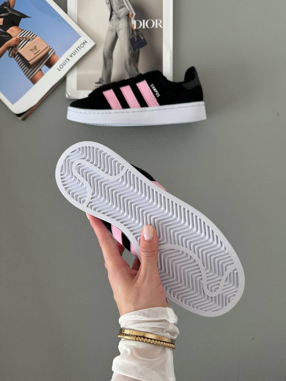 Adidas Campus Black Pink White - oceanhype - 