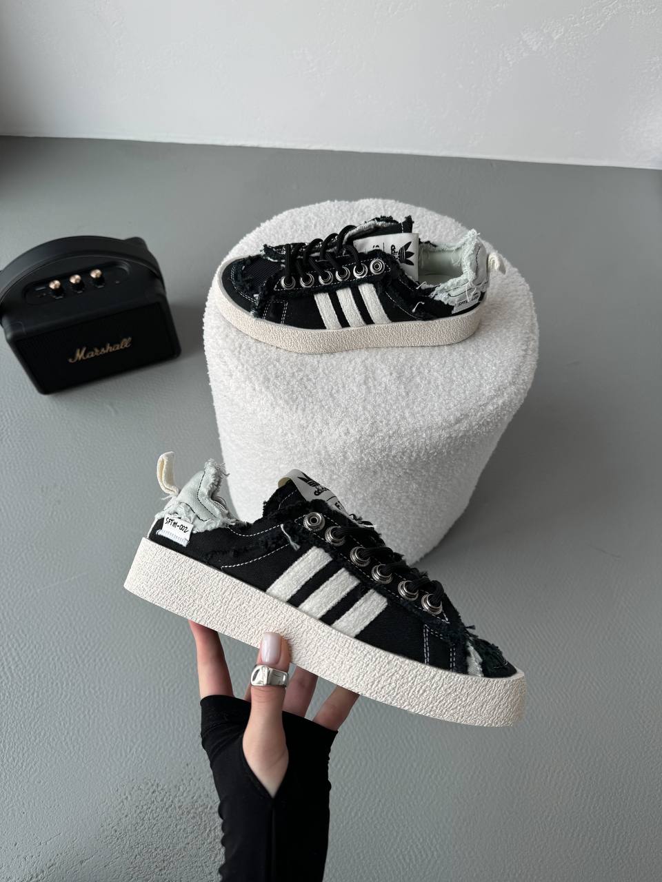 Adidas Campus 80s Black White Green - oceanhype - 