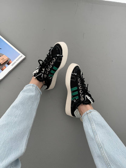 Adidas Campus 80s Black White Green - oceanhype - 
