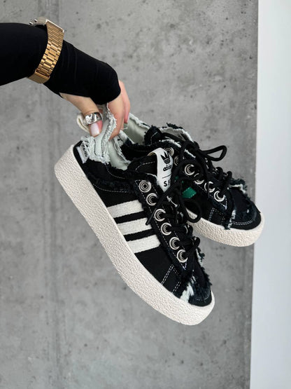 Adidas Campus 80s Black White Green - oceanhype - 