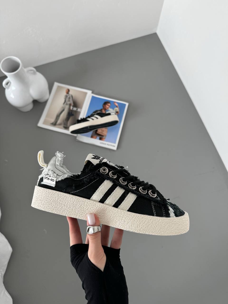 Adidas Campus 80s Black White Green - oceanhype - 