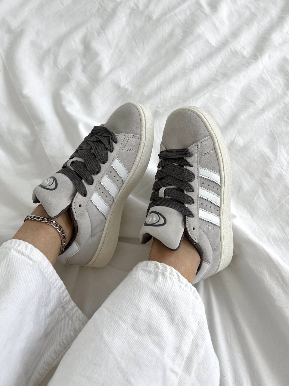 Adidas Campus Grey White - oceanhype - 