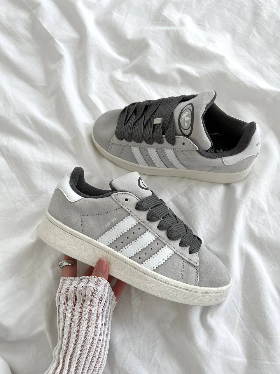 Adidas Campus Grey White - oceanhype - 