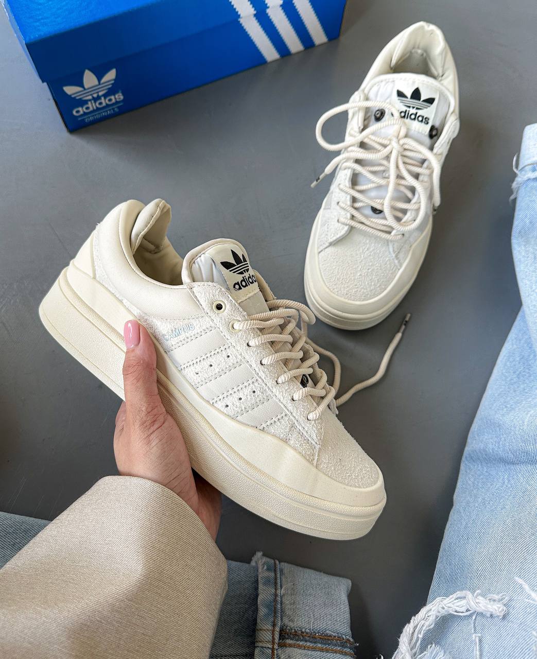 Adidas Campus x Bad Bunny Beige - oceanhype - 