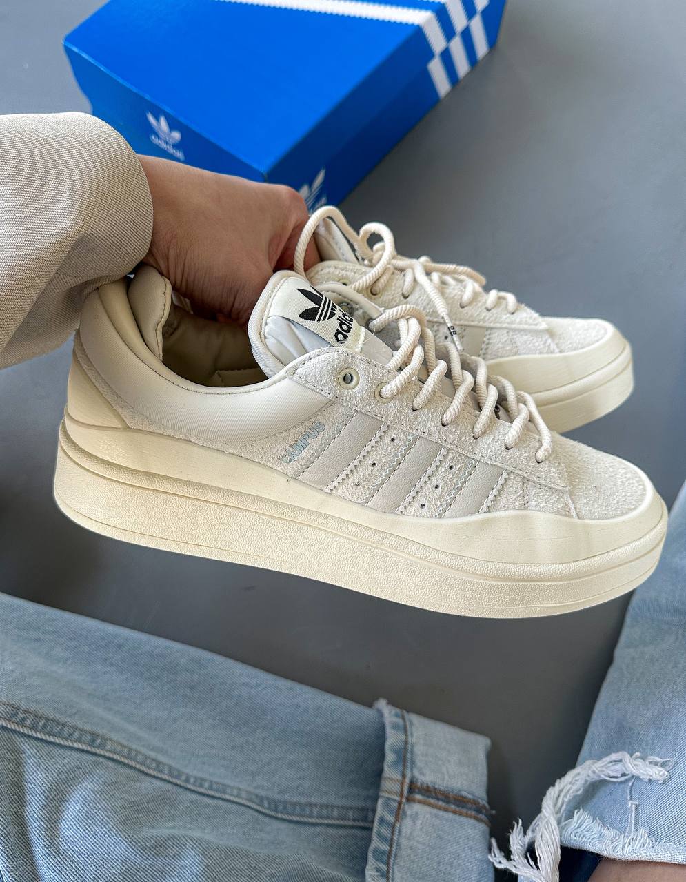 Adidas Campus x Bad Bunny Beige - oceanhype - 