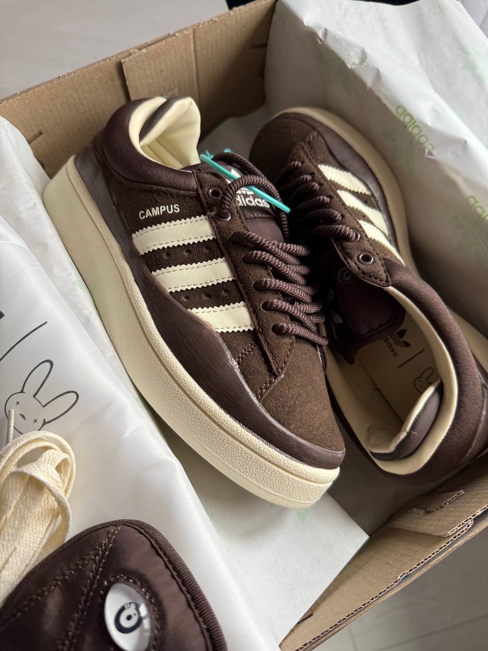 Adidas Campus x Bad Bunny Brown Cream - oceanhype - 