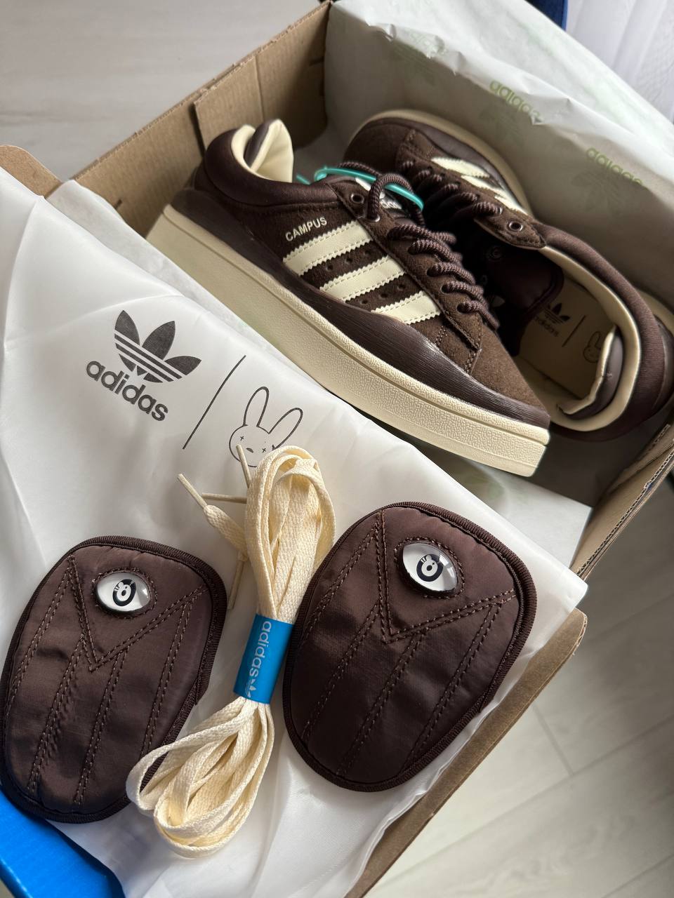 Adidas Campus x Bad Bunny Brown Cream - oceanhype - 