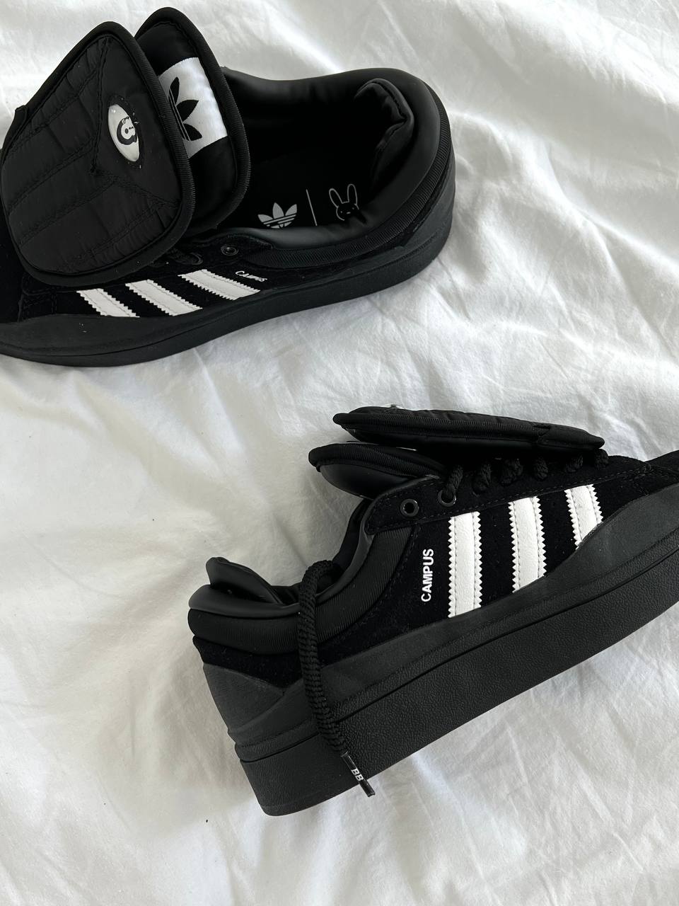 Adidas Campus x Bad Bunny Black White - oceanhype - 