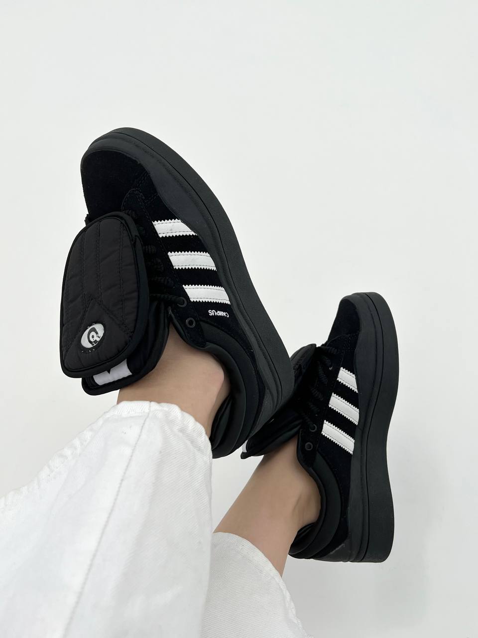 Adidas Campus x Bad Bunny Black White - oceanhype - 
