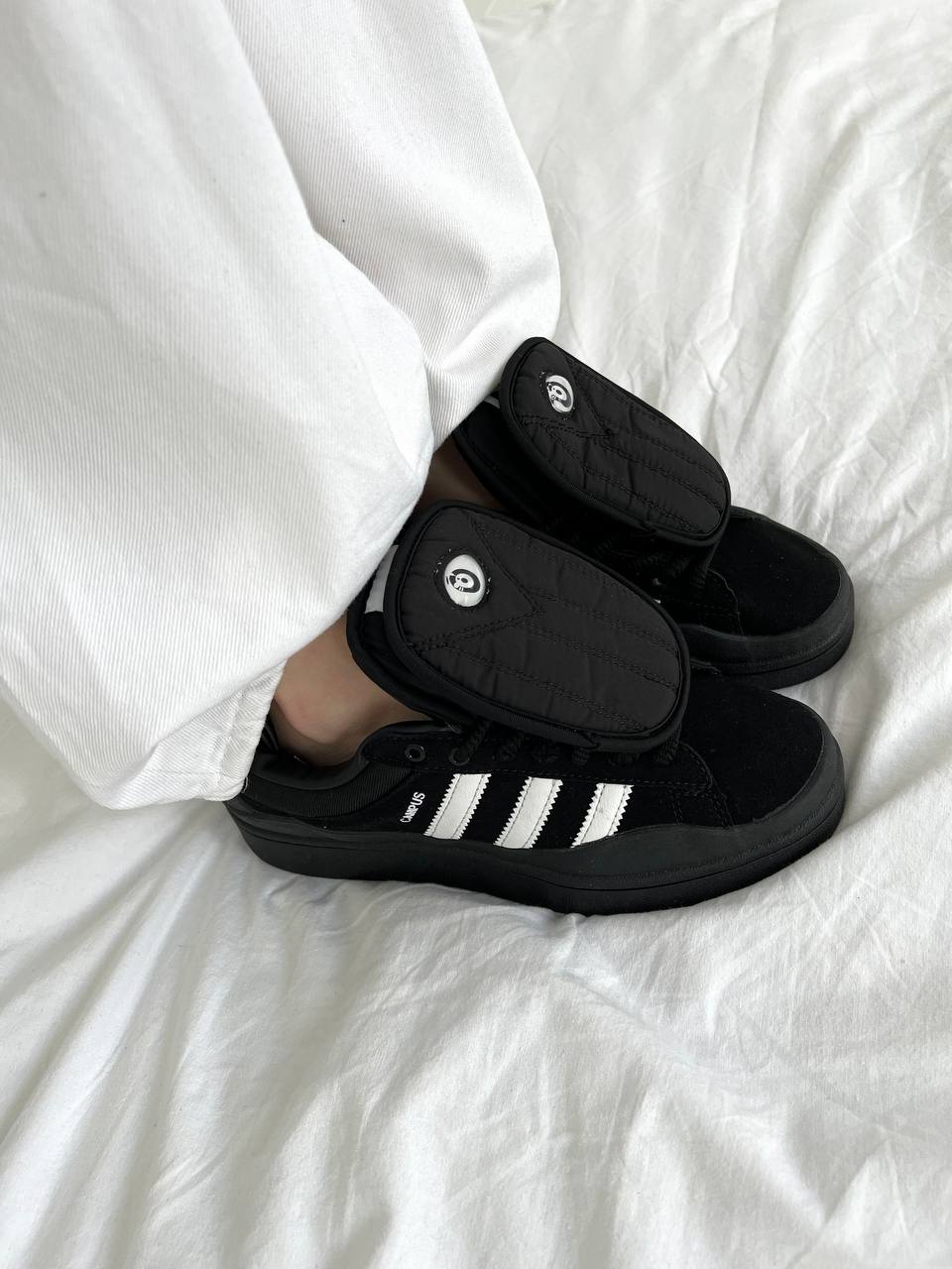 Adidas Campus x Bad Bunny Black White - oceanhype - 