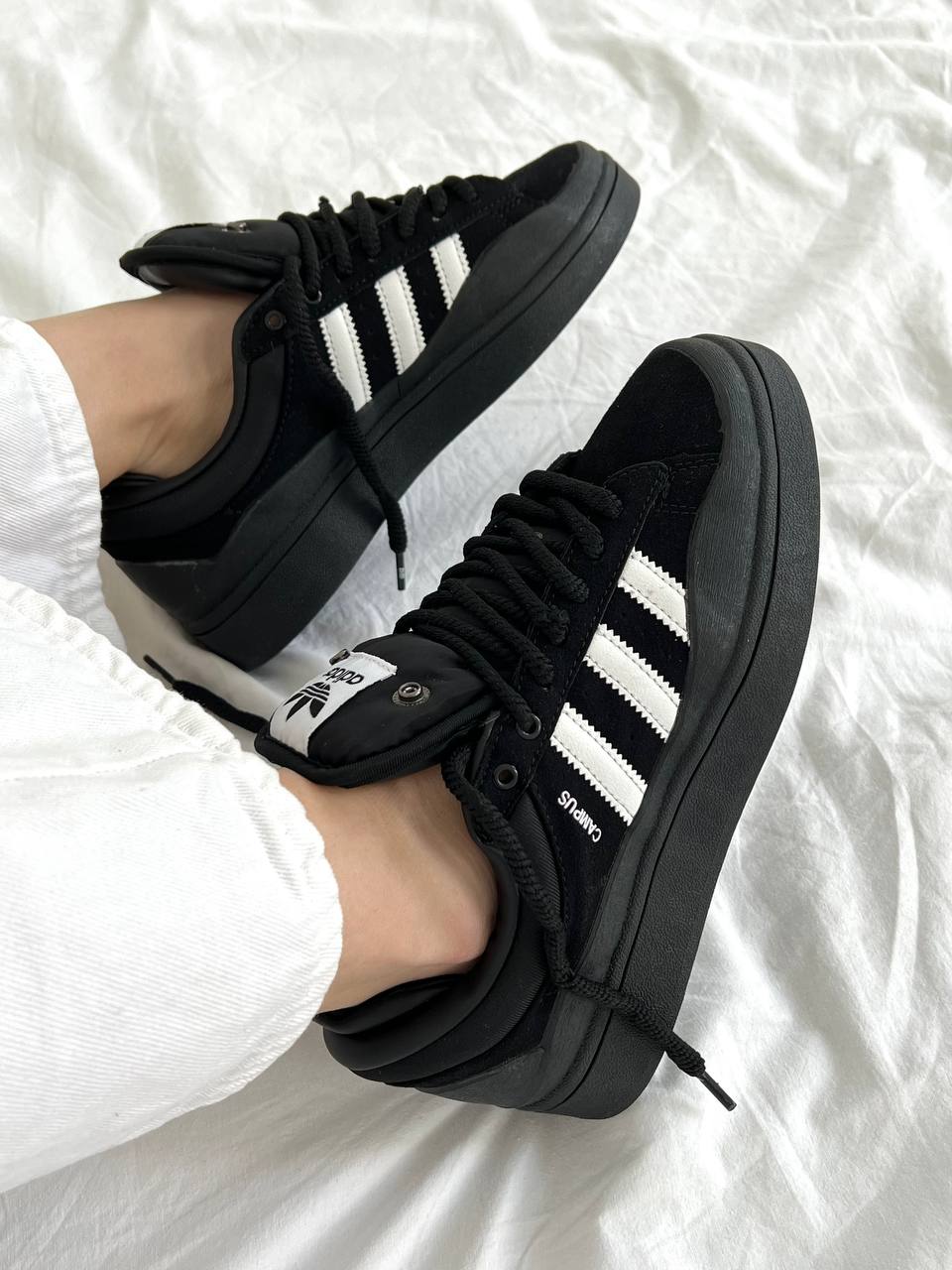 Adidas Campus x Bad Bunny Black White - oceanhype - 