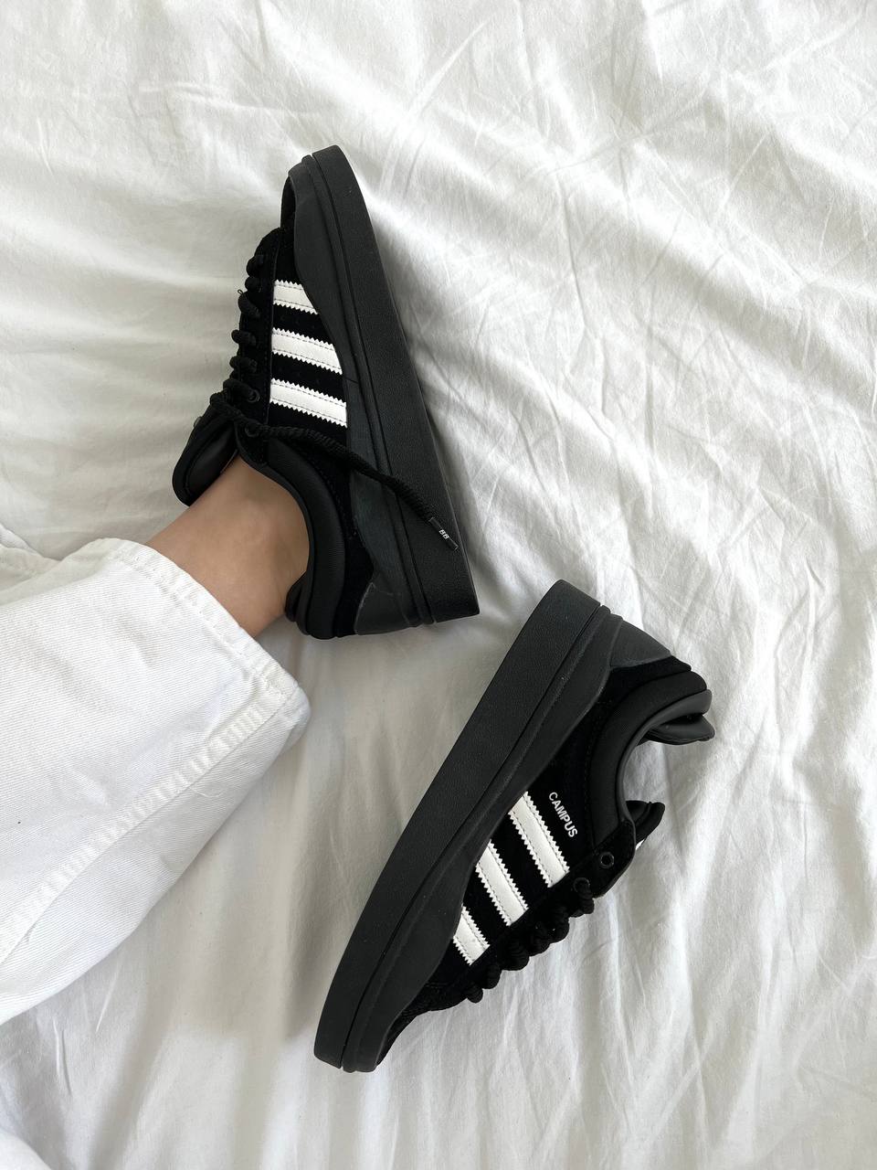 Adidas Campus x Bad Bunny Black White - oceanhype - 