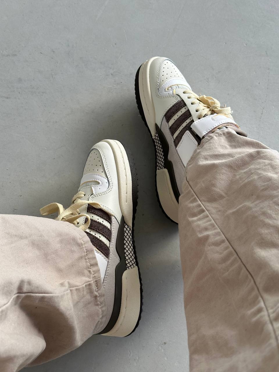 Adidas Forum 84 Low Off White Brown - oceanhype - 