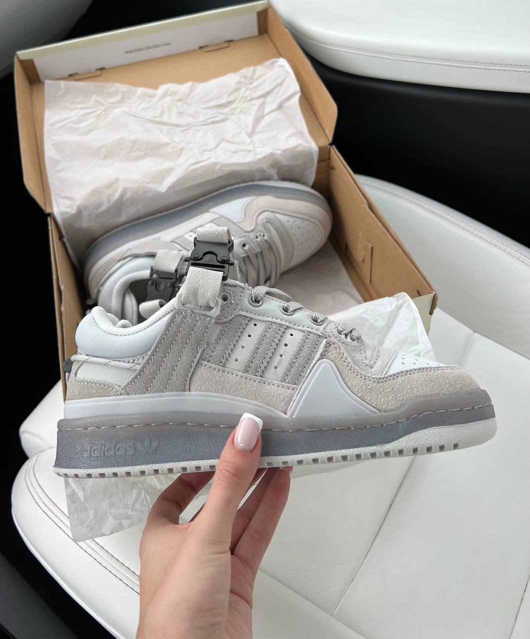 Adidas Forum Low Bad Bunny Light Grey - oceanhype - 
