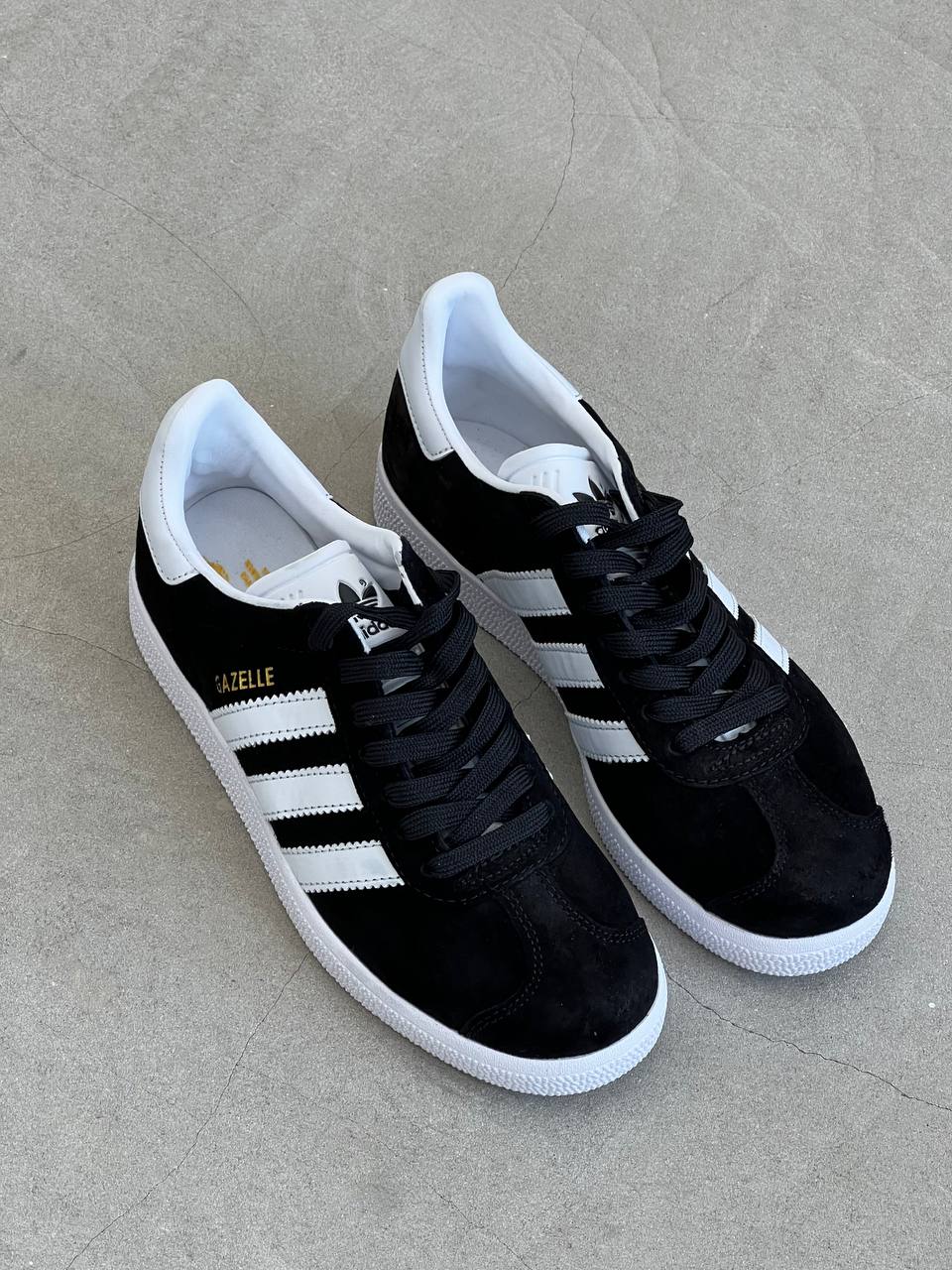 Adidas Gazelle Black White - Gold Metallic - oceanhype - 