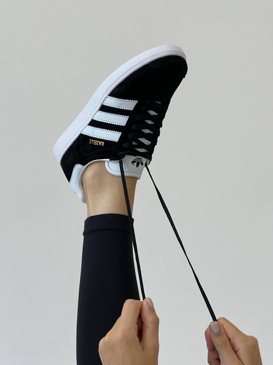 Adidas Gazelle Black White - Gold Metallic - oceanhype - 
