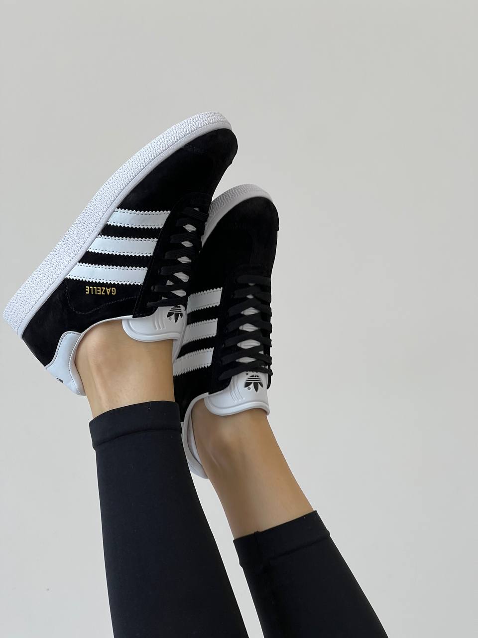 Adidas Gazelle Black White - Gold Metallic - oceanhype - 