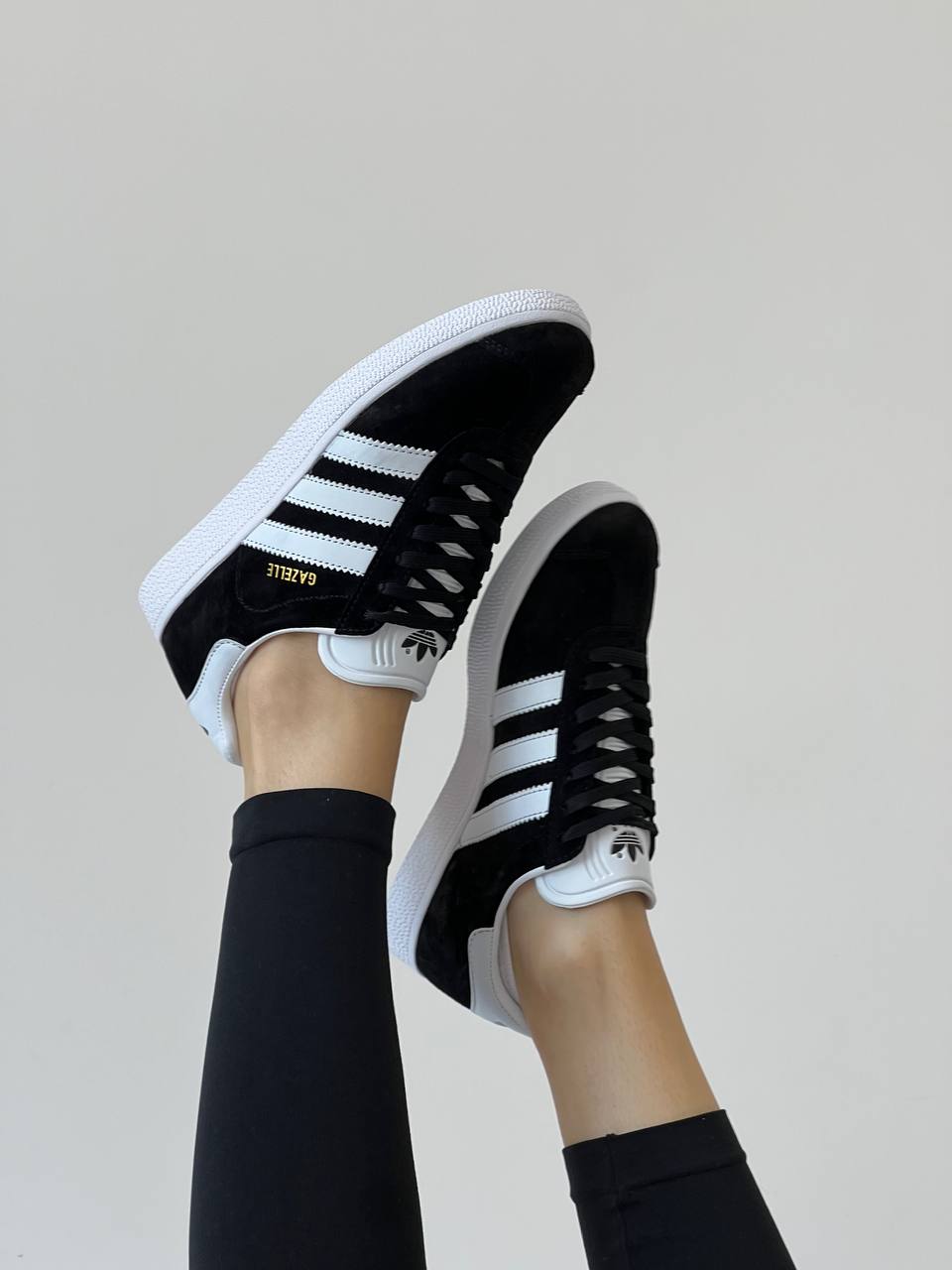 Adidas Gazelle Black White - Gold Metallic - oceanhype - 