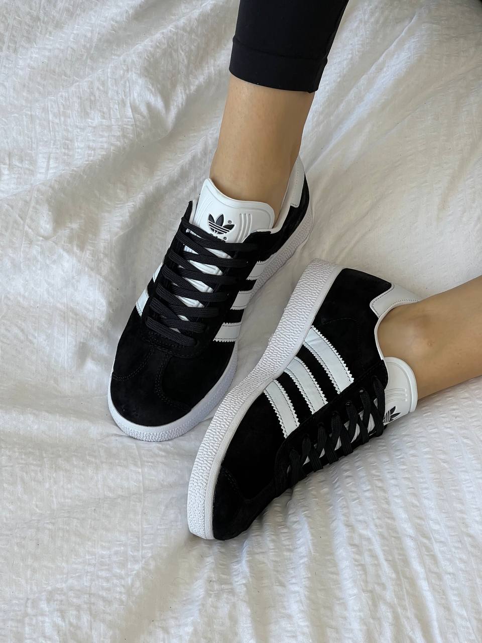 Adidas Gazelle Black White - Gold Metallic - oceanhype - 