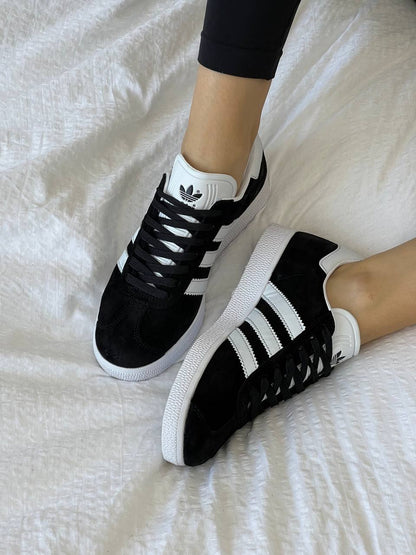 Adidas Gazelle Black White - Gold Metallic - oceanhype - 
