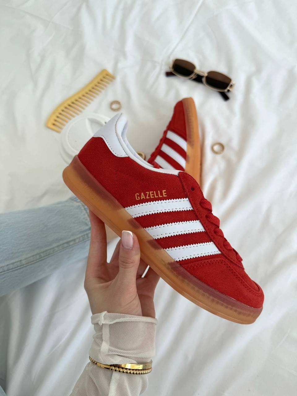 Adidas Gazelle Indoor Better Scarlet Gum - oceanhype - 